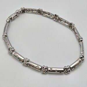 14K White Gold Diamond Bracelet